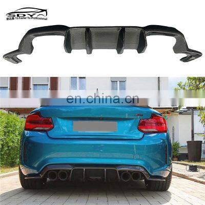 F87 M2 Modified V Style High Quality Carbon Fiber Rear Diffuser Rear Bumper Lip For BMW F87 M2