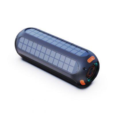 Portable TWS stereo sound IPX6 Waterproof Bluetooth Speakers Outdoor solar charging wireless Speaker