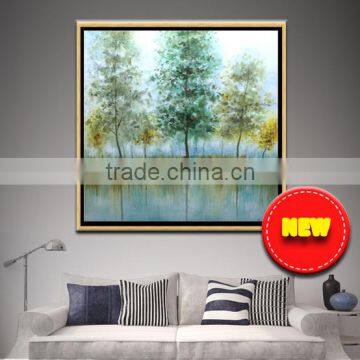 Modern art home decoration beautiful tree & chinese girl back oil painting Modern art home decoration for living room