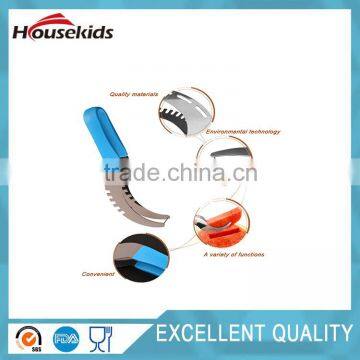 Watermelon Slicer Corer & Server Knife as Seen on TV STAINLESS STEEL GIFT - STRAWBERRY HULLER NOT SHARP KID-FRIENDLY PERFECT photo-6