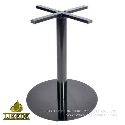 New Black Iron Frame Metal Dining Table Bases Round Steel Table Legs for Chair Use for Hotels and Apartments