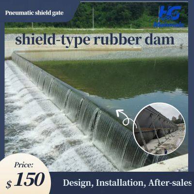 Pneumatic Shield Gate shield-type rubber dam  Air Shield Dam Spillway Gate Inflatable Rubber Dam Sold to Thailand, Malaysia, Philippines
