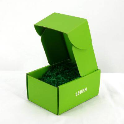 Green Shipping Box Custom Mailer Shipping Box for Clothing Print Your Logo