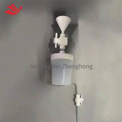 Fluororesin Pfa Reaction Device, Acid-resistant and Corrosion-resistant Sealed Distillation Reaction Tank, 1l, With Sampling Funnel and Outlet Valve
