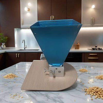 666 Semicircular Wooden Base, Manual Stainless Steel Double-roller Grain Malt Grinder, Specially for Home Brewing photo-5