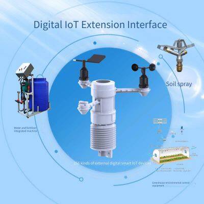 Agricultural Weather Station, Automatic Monitoring Station for Field Microclimate, Wind Speed, Wind Direction, Atmospheric Temperature, Humidity and Pressure, Meteorological Instrument photo-3