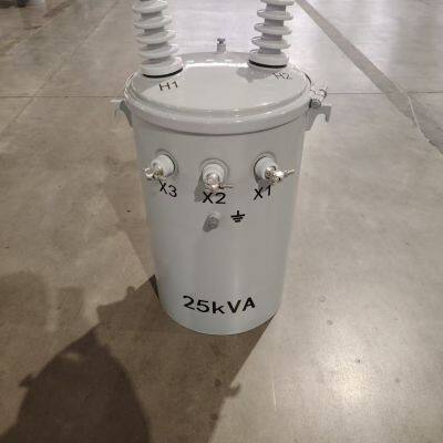 Single Phase Oil Immersed Transformer 10KVA 15KVA 25KVA 37.5KVA Standard Compliant