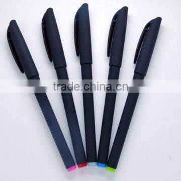 Black Business Bullet Gel Ink Pen With Frosted Penholder and Customized Logo Supplier's Choice photo-2