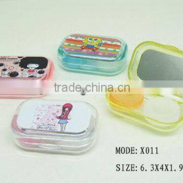 walmart gold supplier bling contact lens case contact lens box,cheap catoon contact lens case