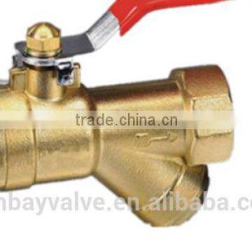 High Performance Brass Ball Valve with Y Strainer Price