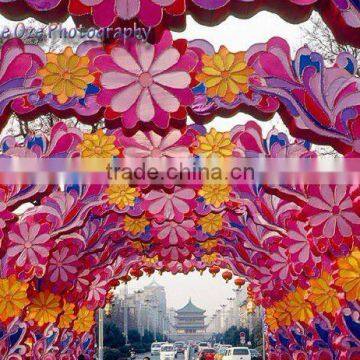 New Design PVC Flower Decorations Arches Lights