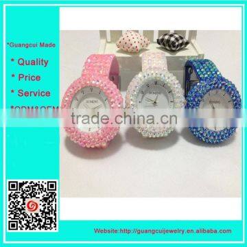 Hotsale Multi Color Women Rhinestone Watch Bangle Style Watch