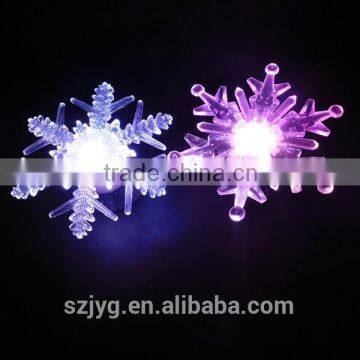 Glittering Snowflake With Sucker Base,Color Changing Splended Light Changing