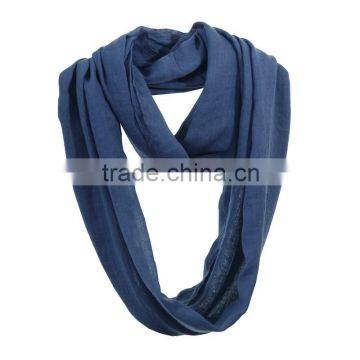 Custom Solid Color Plain Polyester Cotton Circle Scarf