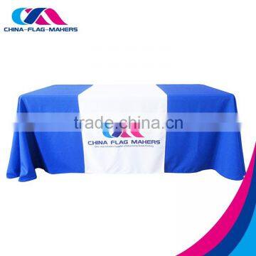 Custom full color promotion printing fabric tablecloth