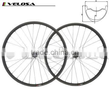 2016 new style offset MTB carbon clincher wheelset 29er hookless XC/AM racing wheels