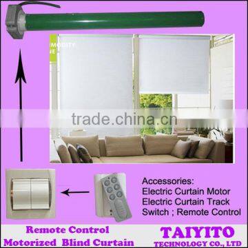 Roller Blind with motor, electric curtain track, curtain switch, remote control electric-drive roller blinds