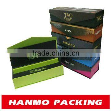 custom printed&design hinged lid chocolate box fancy color wholesale