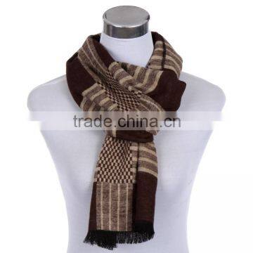 2016 Fashion Men's stripe warm soft wool cashmere scarf, rayon scarf 180*30cm