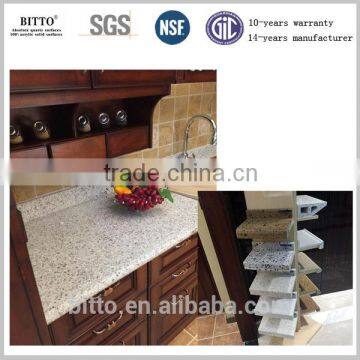 hot sale pattern engineering stone quartz stone for dinning table top