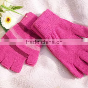 acrylic stripe magic gloves