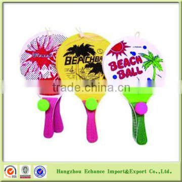 Promotional cheap Set of beach tennis racket with ball in net bag-CP1016