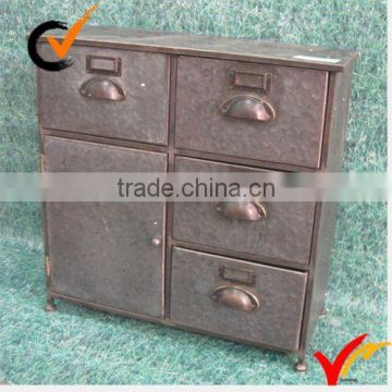 Industrial style 4 drawer file cabinet