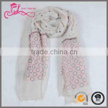 Fashion Japanese ladies amazing infinity white shawls scarf