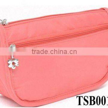 hot sale fashion two zipper wholesale cosmetic bags