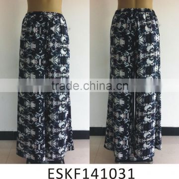 Ladies chiffon printed casual summer loose pants