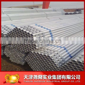 prime quality pre galvanized steel pipe for construction