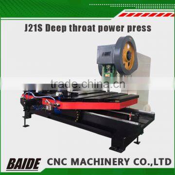 J21S Deep throat Power press with fixed bed high quality mechanical blanking press machine