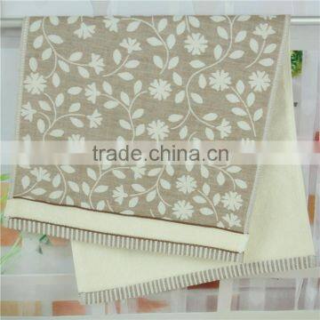100% Cotton Jacquard Towel The Leaves Pattern Design Face Towel photo-2