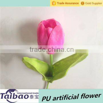 Long stem and low price pink artificial tulip wholesale