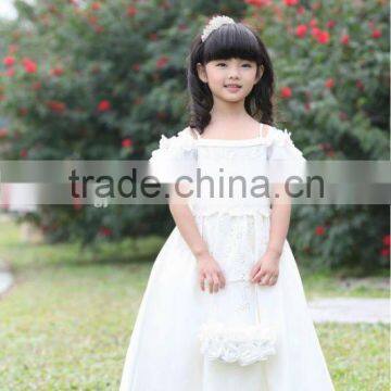 2012 collection hot sale organic white party dress