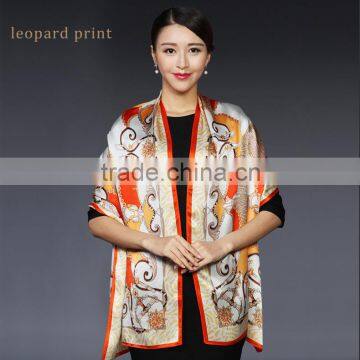 Manufacturer Wholesale 100% Silk Hijab Scarf Euro Style Digital Printing Silk Scarves Girls Party Dresses photo-6