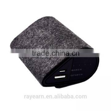 REYON Smart Power Basic 5000mAh Portable Charger External Battery Pack Backup Power Bank with felt for iPhone 6 ,Ipad Mini