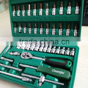 China Manufacturer 46pcs 1/4" Dr.Socket Wrench Set