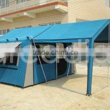 Canvas family tent for camping