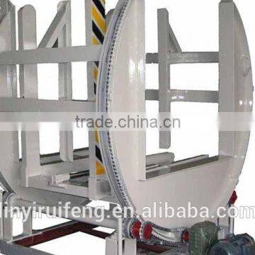 Plywood turnover machine for plywood production line supplying