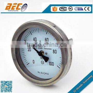 WSS-401 stainless steel oven temperature gauges with back mounting