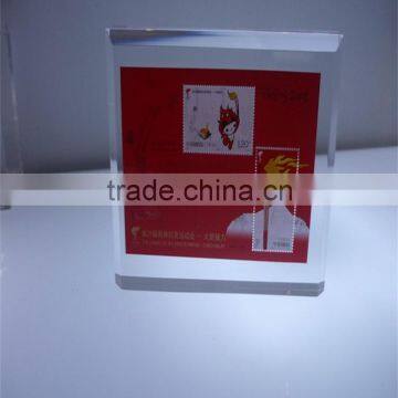 Red and Clear Acrylic Craft for Decoration