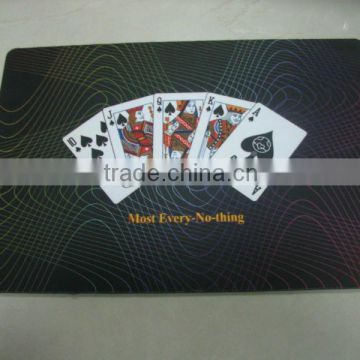 mouse pad with poker design