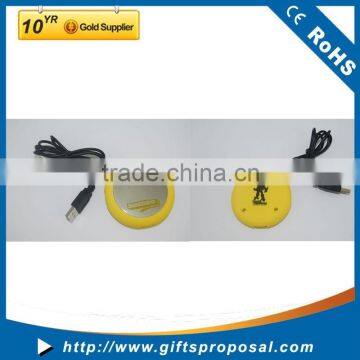 Custom Logo Printing and Color USB 2.0 Hub Mini Travel Hub
