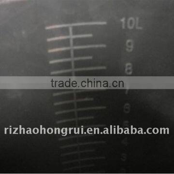 Custom Unbreakable Recycled 10l Construction Plastic Water Bucket With Handle for Building photo-4