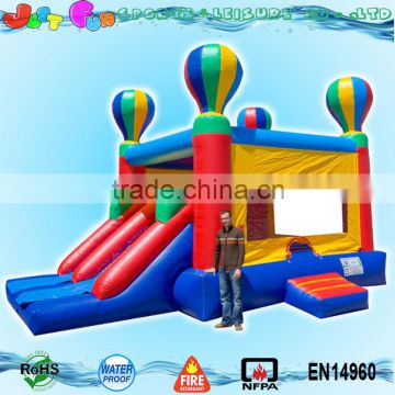 China factory direct sale kids balloon inflatable bouncer price dual slide combo