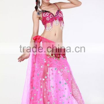 Wuchieal belly dance Bilateral open fork skirt cheap