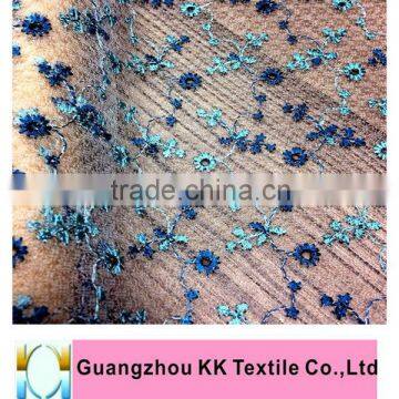The Newest lace the double rope embroidery with Gauze embroidery