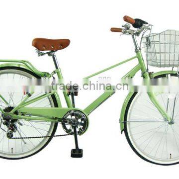 cheap 24 inch city bike for lady / 6 speed bicycles