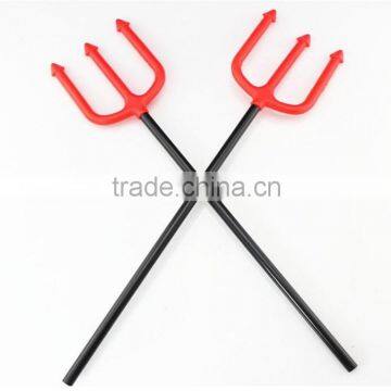 Children halloween red devil pitchfork